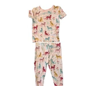 Little Me Multicolor Animal Print Pajama Set